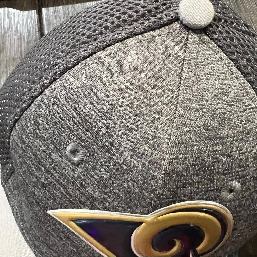 NFL New Era LA Rams blue & gray sports hat, Child Youth, 39 Thirty, 3D ram head.